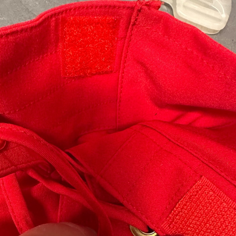 Vintage Super Sexy Red Hot Lace-Up Shorts M - Picture 3 of 5